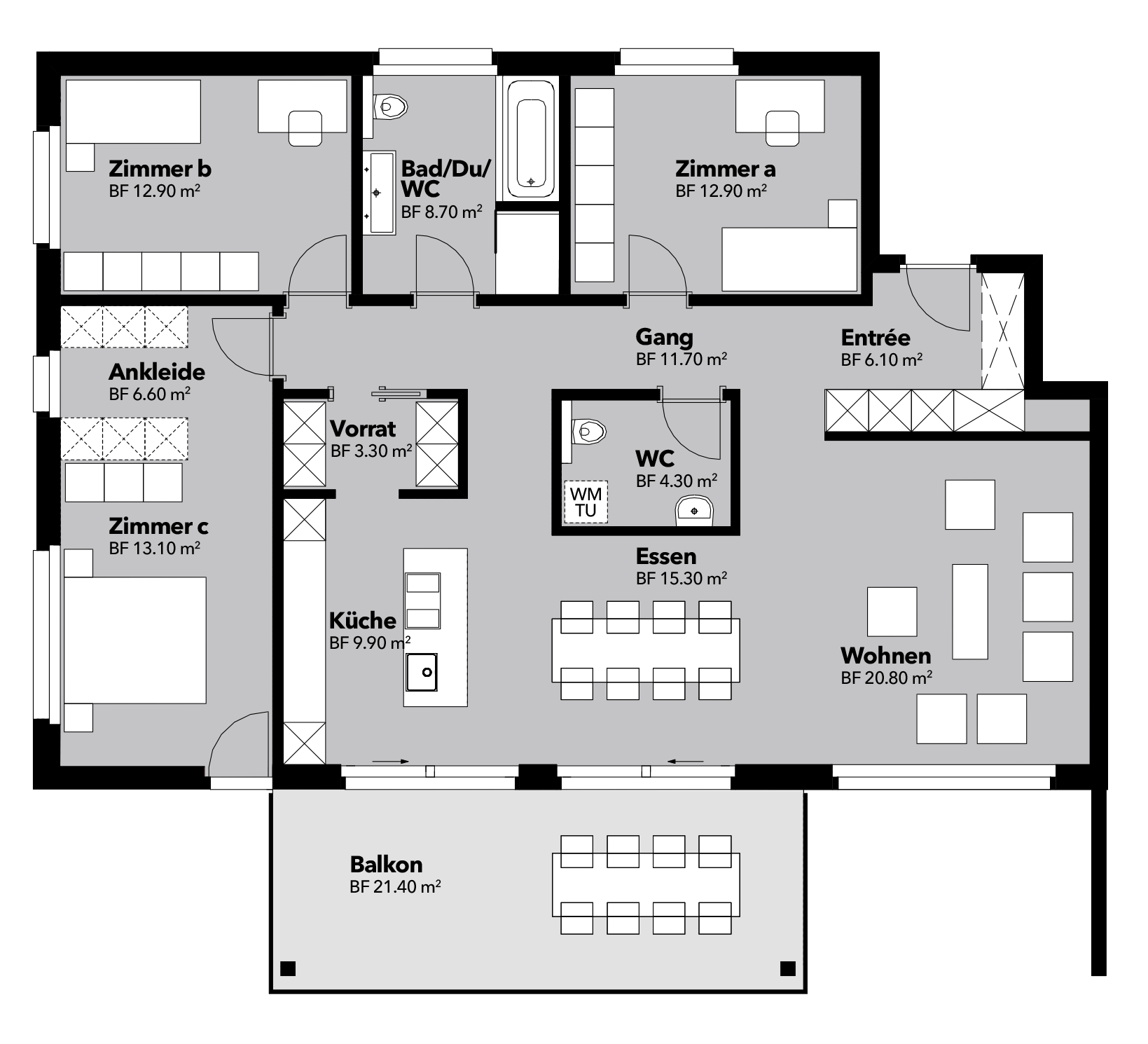 Grundriss Wohnung 03