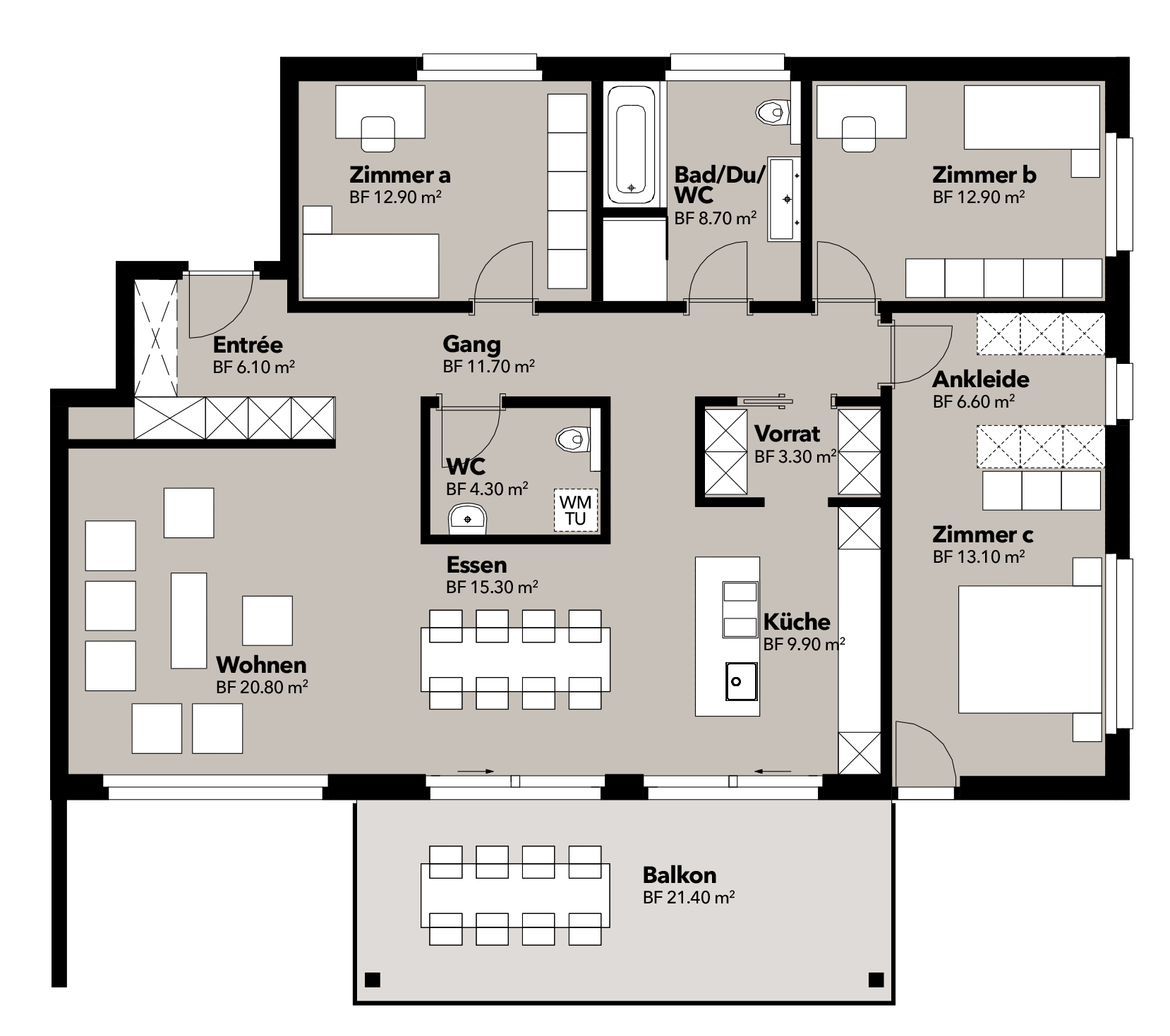 Grundriss Wohnung 04